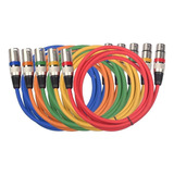 5x Cables De Micrófono De Sonido: Cables De Micrófono Xlr