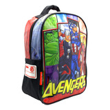 Mochila Jardín Espalda Avengers Marvel Superhéroes Sp032 Color Azul Diseño De La Tela Liso