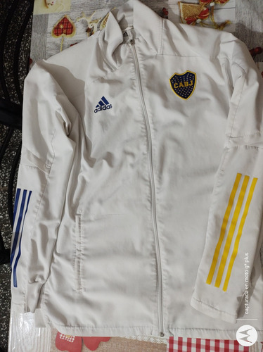 Campera De Boca adidas Blanca