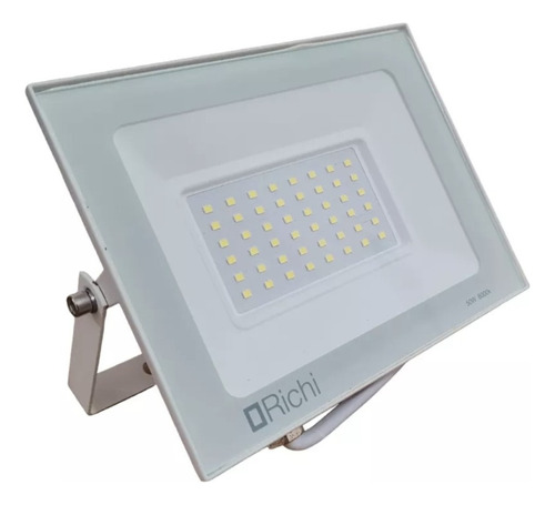 Reflector Led Blanco  50w Led Alta Potencia Exterior Canchas