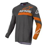 Jersey Para Motocross Fluid Chaser Grs/coral Fluo L