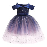 Vestido De Princesa De Malla Para Niñas Con Ropa Infantil