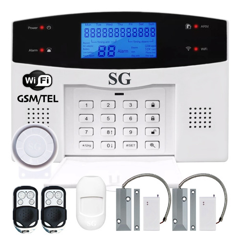 Alarma Kit Dual Gsm Telefono Seguridad App Inalambrica Control Celular Sensores Defensa Casa Negocio Sistemas Vecinales