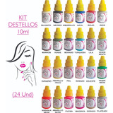 Kit 24 Acrílicos De 10ml Decoración Uñas-colección Destellos