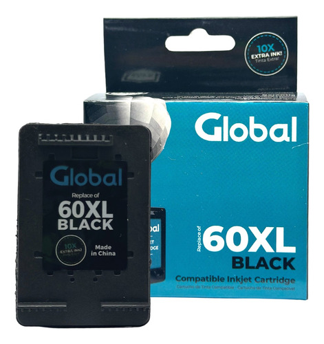 Cartucho Para Impresora 60xl Global Elect. Negro