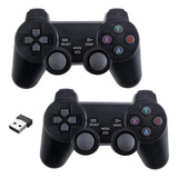 2 Controles Joystick Inalambricos 2.4g Wireless Pc Gamers