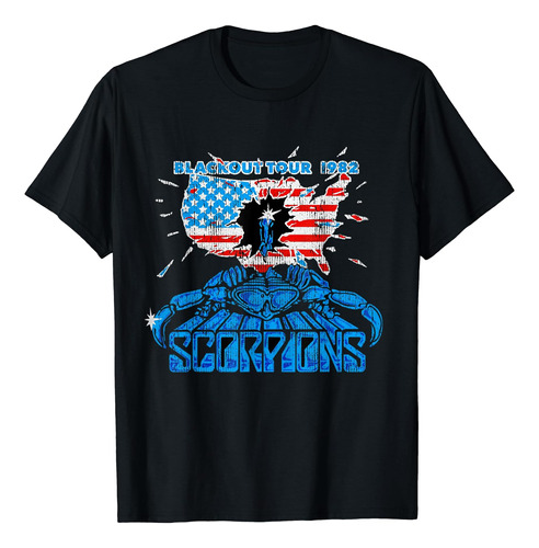 Camiseta Oficial De Scorpions Blackout Usa Tour 1982