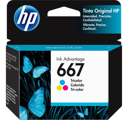 Hp 667 Tri-color Ink Cartridge 100 Pages