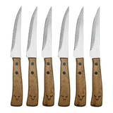 Set De Cuchillos Wayu Pmr Madera 6 Pcs