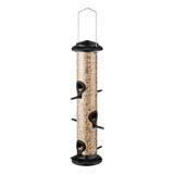 Comedero Para Pájaros Iborn Metal Black Wild Bird Feeder Par