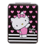Espejo Portable Hello Kitty De Metal Con Aumento Miniso