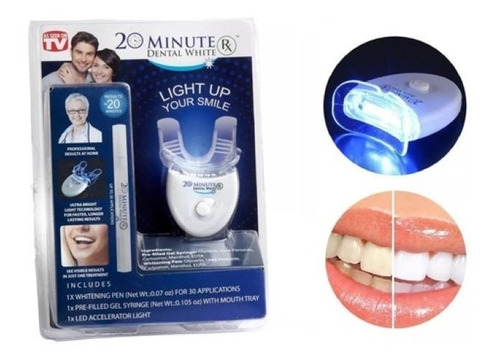 Kit Blanqueador Dental 20 Minutos Luz Led Tratamiento