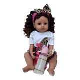 Boneca Bebe Reborn 100% Silicone 55 Cm Dandara - Envio Full