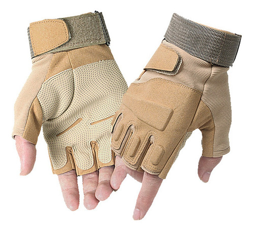 Guantes Tacticos Nudillos Almohadillas Militar Medio Dedo