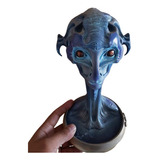 Busto Alienígena Alien Et Decoração Impressão 3d Cor Cinza