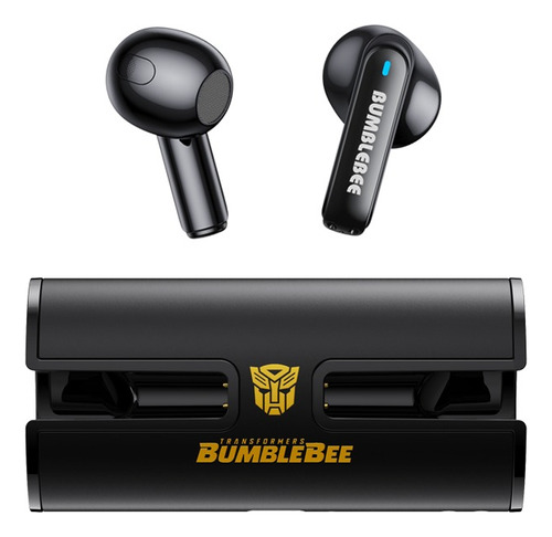 Transformers Tf-t02 Audífono Inalámbrico Bluetooth 5.3 Color Negro