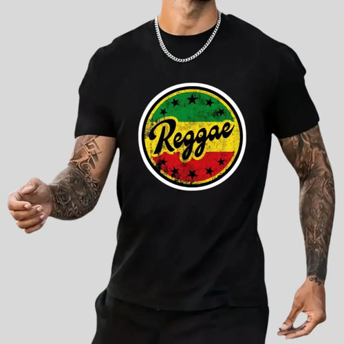 Camiseta Reggae Algodão Camisa Masculina Feminina Bobmarley