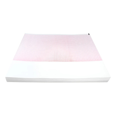 Papel Plegable Para Burdick P/n007983 215mm X 280mm Rojo
