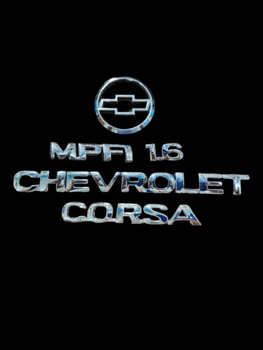 Kit Emblemas Corsa Chevrolet 1.6 Mpfi 5piezas Foto 7