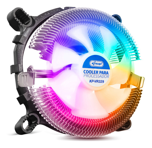 Fan Cooler Para Processador 120mm Air 12v Rgb Ventoinha 1500