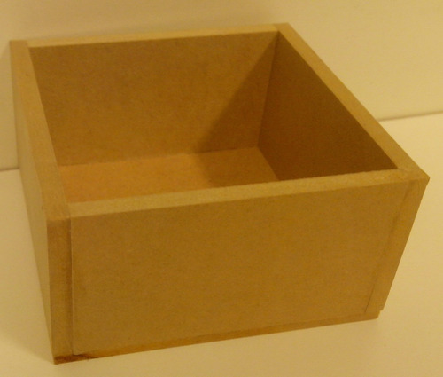Caja De Fibrofacil Sin Tapa 10x10x10cm Ideal Souvenir