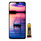 Kit Frontal + Cola: Display Touch Compatível Samsung A12