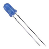 Lote 50 X Led 3mm Difuso Azul Itytarg