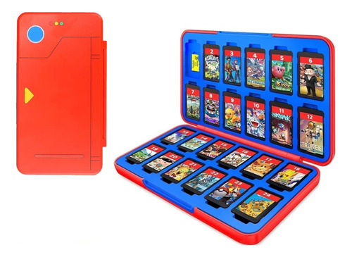 Caja Estuche 24 Juegos Nintendo Switch Pokedex