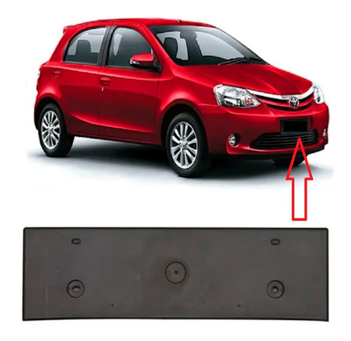 Portapatente Delantero Toyota Etios 2017 2018 2019