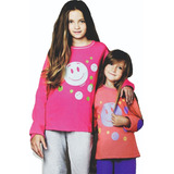 6090. Pijama De Nena Interlock Estampado Talle Comun