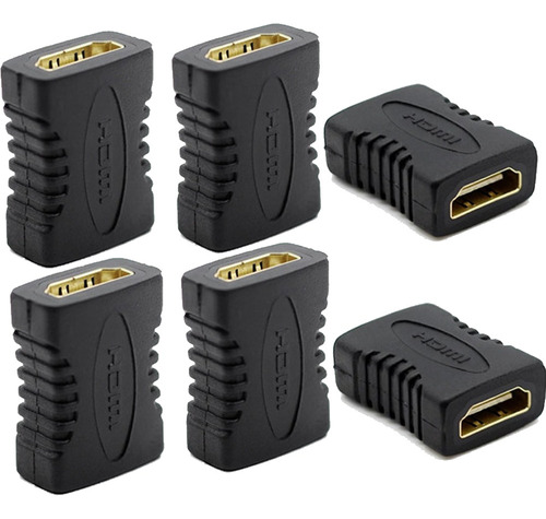 Acoplador Hdmi Hembra A Hembra Con Conexión Recta F2f, 6 Pzs