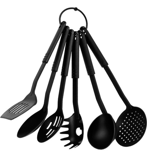 Set De Utensilios De Nylon X 6 Para Ollas Teflon Sipi Shop