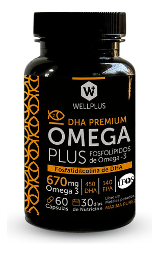 Omega Plus 670 Mg Wellplus 60 Cápsulas