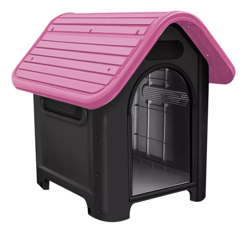 Casa Casinha Dog Home Desmontável N4 Rosa Para Cães