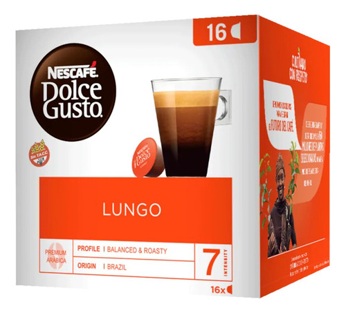 Cápsulas Nescafé Dolce Gusto Lungo 16u. Combox