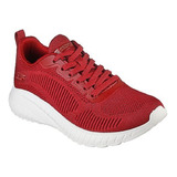 Tenis Skechers Bob Squad Chaos - Rojo - Dama - 117209/red