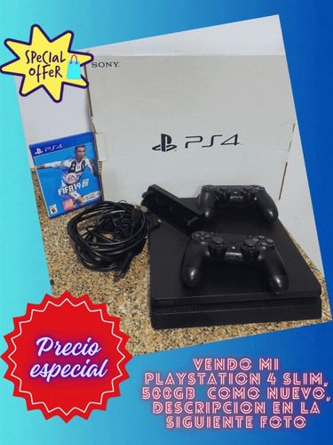 Sony Playstation 4 Slim 500gb Con 2 Controles Originales