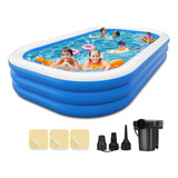 Vantacent89 Piscina Familiar Inflable Con Bomba  136 X 7.