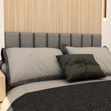 Cabeceira Queen Adesiva Linho Suede 08 Placas 60x20