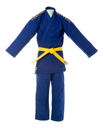 Kimono Judô Azul Trançado Shihan Infantil