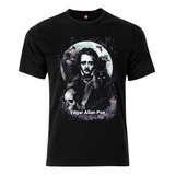 Remera Estampada Diseños Edgar Allan Poe Y Su Gato