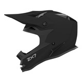 Casco Moto Hawk Zx7 Mx Cross Enduro Negro Mate Rpm