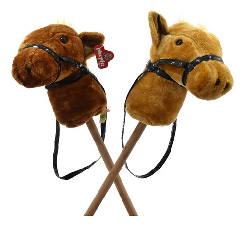 Caballo De Peluche Con Sonido Y Palo Para Montar