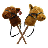 Caballo De Peluche Con Sonido Y Palo Para Montar