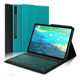 Funda Con Teclado Yehobu / Para Galaxy Tab 12.4 / Green.