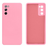 Capa Silicone Gcm Acessorios Galaxy S20fe Interior Aveludado Rosa-chiclete Para Samsung Galaxy S20fe Galaxy S20 Fe