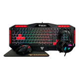 Kit Gamer Gamdias Poseidon M2 Teclado Audifonos Mouse Rgb