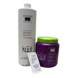 Kit Polvo Decolorante Kuul Azul+peroxido 30 Vol+kuul Plex