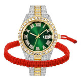 Bestkang Reloj Unisex De Lujo Con Diamantes Para Hombre, Rel