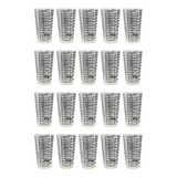 Set X 20 Vaso Medidor Plástico 325 Cc Irrompible Pvc 